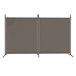 vidaXL Kamerscherm met 2 panelen 346x180 cm stof antracietkleurig