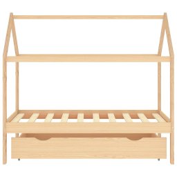 vidaXL Kinderbedframe met lade massief grenenhout 80x160 cm
