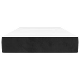 vidaXL Pocketveringmatras medium 100x200x20 cm fluweel zwart