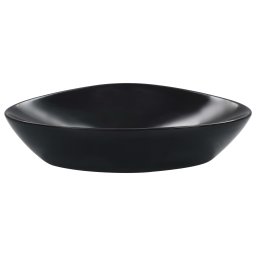 vidaXL Wastafel 58,5x39x14 cm keramiek zwart