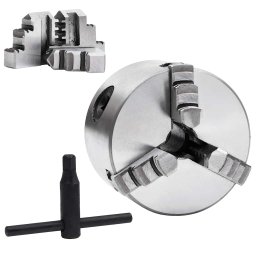 vidaXL Klauwplaat met 3 bekken zelfcentrerend 80 mm staal K11 80
