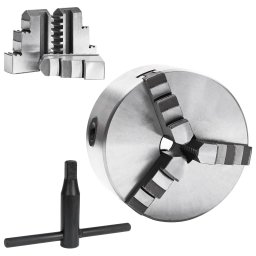 vidaXL Klauwplaat met 3 bekken zelfcentrerend 125 mm staal K11 125