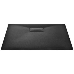 vidaXL Douchebak 90x80 cm SMC zwart