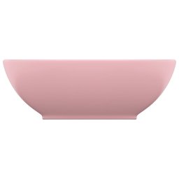 vidaXL Wastafel ovaal 40x33 cm keramiek matroze