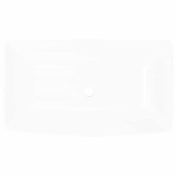 vidaXL Luxe keramische rechthoekige wasbak 71 x 39 cm (wit)