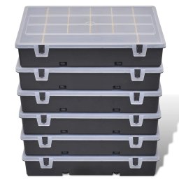 vidaXL Sorteerdozen 6 st