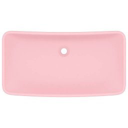vidaXL Wastafel rechthoekig 71x38 cm keramiek matroze