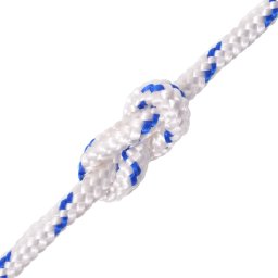 vidaXL Boot touw 6 mm 100 m polypropyleen wit