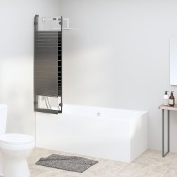 vidaXL Douchewand inklapbaar 3 panelen 130x130 cm ESG zwart
