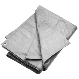 vidaXL Dekzeil 180 g/m² 4x8 m HDPE grijs