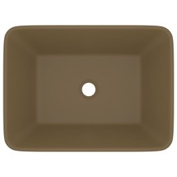 vidaXL Wastafel 41x30x12 cm keramiek matcrème