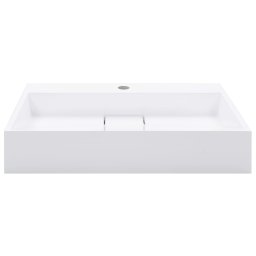 vidaXL Wastafel 60x38x11 cm mineraal gegoten/marmer gegoten wit