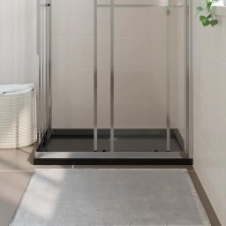 vidaXL Douchebak rechthoekig 70x100 cm ABS zwart