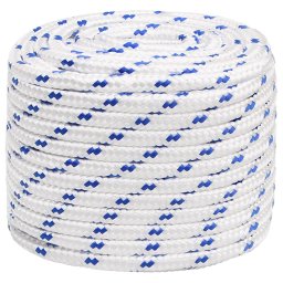 vidaXL Boot touw 18 mm 100 m polypropyleen wit