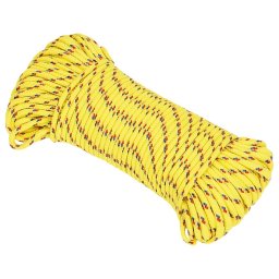 vidaXL Boot touw 3 mm 250 m polypropyleen geel