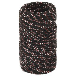 vidaXL Boot touw 2 mm 25 m polypropyleen zwart