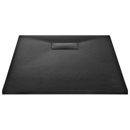 vidaXL Douchebak 100x70 cm SMC zwart