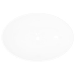 vidaXL Wastafel ovaal 40x33 cm keramiek wit