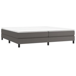 vidaXL Boxspring bed kunstleer grijs 200x200 cm