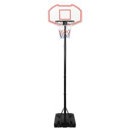 vidaXL Basketbalstandaard 282-352 cm polyethyleen wit