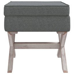 vidaXL Opbergkruk 45x45x49 cm stof donkergrijs