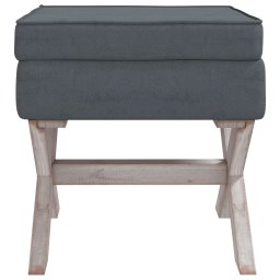 vidaXL Opbergkruk 45x45x49 cm fluweel donkergrijs