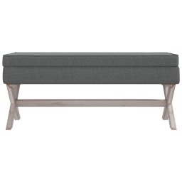 vidaXL Opbergkruk 110x45x49 cm stof donkergrijs