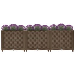 vidaXL Verhoogd bed 120x40x38 cm polypropyleen