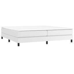 vidaXL Boxspring bed kunstleer wit 200x200 cm