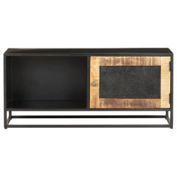 vidaXL Tv-meubel 90x30x40 cm ruw mangohout