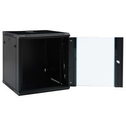 vidaXL Netwerkkast voor aan de muur 12U 19" IP20 600x600x640 mm