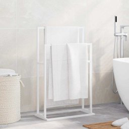 vidaXL Handdoekenrek vrijstaand 48x24x78,5 cm ijzer wit