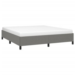 vidaXL Bedframe zonder matras stof donkergrijs 180x200 cm