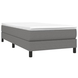 vidaXL Boxspring bed 90x200 cm stof donkergrijs
