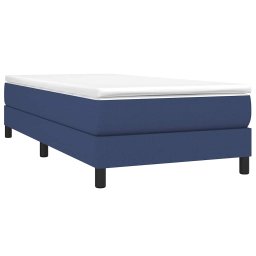 vidaXL Boxspring bed 90x200 cm stof blauw