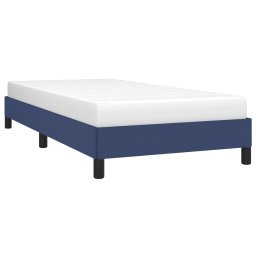 vidaXL Bedframe zonder matras 90x200 cm stof blauw