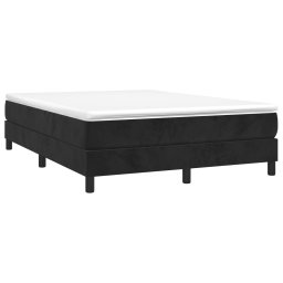 vidaXL Boxspring bed 140x190 cm fluweel zwart