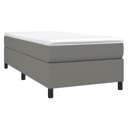vidaXL Boxspring bed 80x200 cm stof donkergrijs