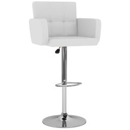 vidaXL Barstoelen 2 st kunstleer wit