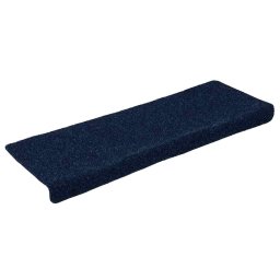 vidaXL Trapmatten zelfklevend 15 stuks 65x21x4 cm marineblauw