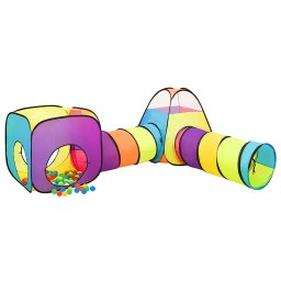 vidaXL Kinderspeeltent met 250 ballen 190x264x90 cm meerkleurig