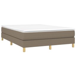 vidaXL Boxspring bed stof taupe 140x200 cm