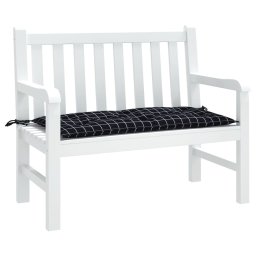 vidaXL Tuinbankkussen 180x50x7 cm oxford stof ruitpatroon zwart