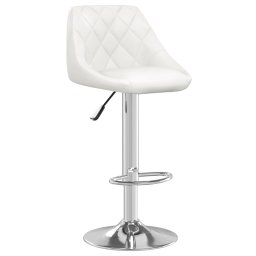 vidaXL Barstoelen 2 st kunstleer wit