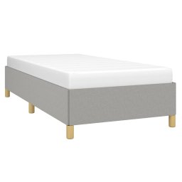 vidaXL Bedframe zonder matras 90x190 cm stof lichtgrijs