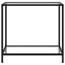 vidaXL Wandtafel 80x35x75 cm gehard glas transparant
