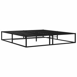 vidaXL Bedframe metaal zwart 140x200 cm