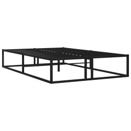 vidaXL Bedframe metaal zwart 120x200 cm
