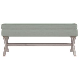 vidaXL Opbergkruk 110x45x49 cm fluweel lichtgrijs