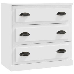 vidaXL Dressoirs 2 st bewerkt hout wit